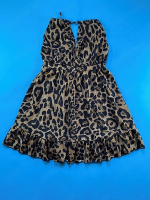 Rochie SHEIN leopard, spate gol, mărime M 38