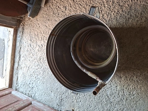 Vind cazan de tuica de doua găleți jumate din cupru cu răcitor de inox  pret discutabil  - imagine 2