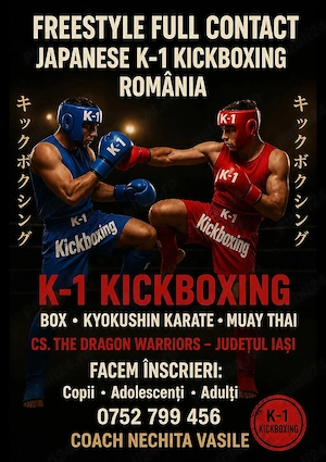 CS.The Dragon Warriors Facem Înscrieri (K-1 Kickboxing, Box Amator, Military MMA, Krav Maga, Karate) - imagine 2