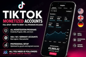 Conturi TikTok pentru monetizare | Setup complet USA   UK   Germania