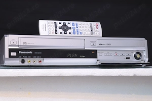 Combo Panasonic DMR-EZ49V-DVD Recorder+Video VHS,HDMI,USB,Telecomandă.