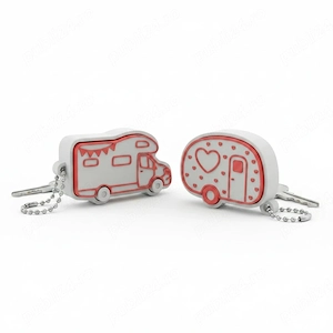 Set Brelocuri Clicker pentru Chei, Design Vehicule Rutiere, pentru decor Tactic Imprimat 3D