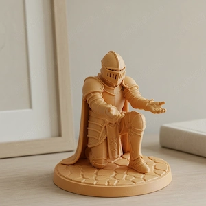 Figurină Decorativă Cavaler, Suport Periuță de Dinți, Ornament Birou