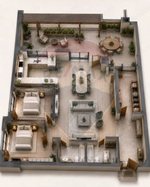 3 camere premium | 199 mp total | Zona Nord - Pipera