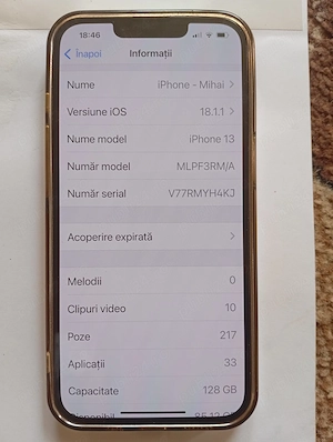 Vând iPhone 13. 