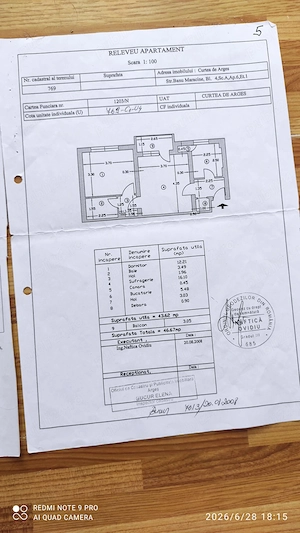 Apartament 2 camere Etaj 1, lângă Școala 4, bloc cărămidă  Zona Banu Mărăcine