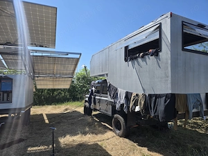Camper living box, Land Rover defender 130 electric and solar trailer - imagine 8