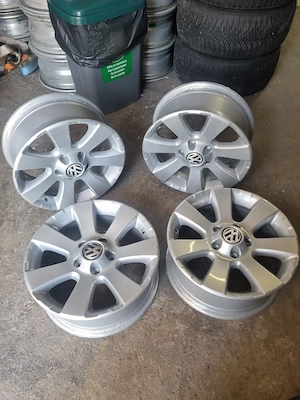 Jante R16 Aliaj 5x112 6.5J ET 33 oem vw Tiguan Audi Q3 Skoda Yeti Montaj inclus  - imagine 4