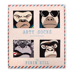 Cutie cu 4 perechi de șosete Arty Socks Maimuțe