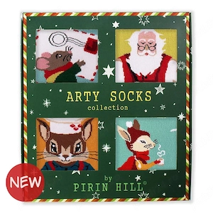 Cutie cu 4 perechi de șosete Arty Socks Poveste de Crăciun