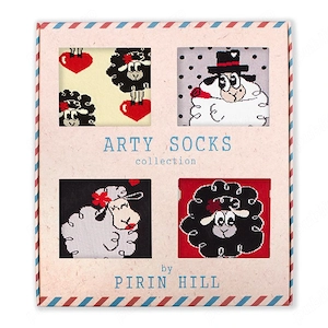 Cutie cu 4 perechi de șosete Arty Socks Oaie Îndrăgostită