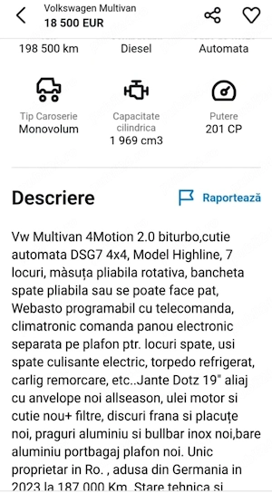 Vw Multivan 4x4 automată Dsg , Highline!! - imagine 10