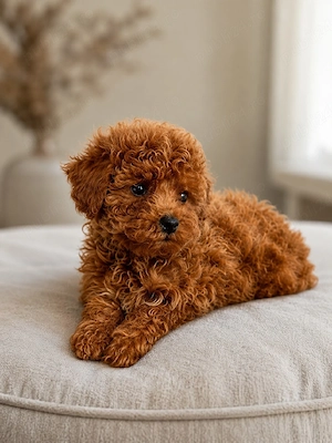 Pudel Toy Apricot poodle pudle