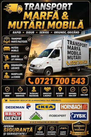 Transport Marfa Mutari Mobila Duba cu lift