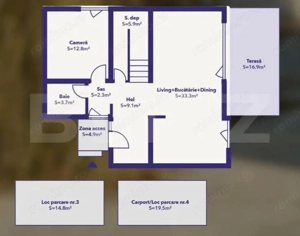 Duplex 4 camere, 108.98 mp, 3 bai, finalizata, zona Dumbravita - imagine 2