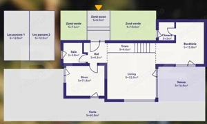 Duplex 5 camere, 118.66 mp, 3 bai, finalizata, zona Dumbravita - imagine 3
