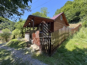 Casa din lemn, zona muntoasa, cu rau, la cheie, Ribita, Hunedoara