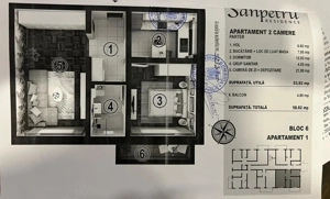 Apartament-2-Camere-Decomandat-54mp-Utili-Balcon-5mp-Parcare-Sanpetru-Residence - imagine 7