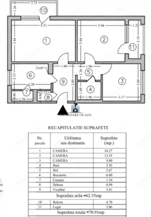 Apartament 3 Camere Decomandat Bld. Brancoveanu-Huedin - imagine 13