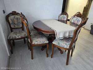 Masa extensibilă +6 scaune 