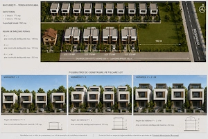 Bucuresti Militari 4 Loturi MP 175 fiecare+drum privat 4 mt - urbanism 2025 P+2+M MP 202 construibil