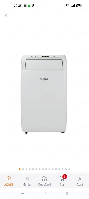 Aer condiționat portabil Whirlpool 
