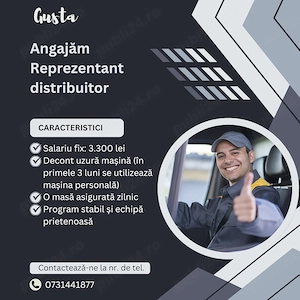 Angajam reprezentant distribuitor
