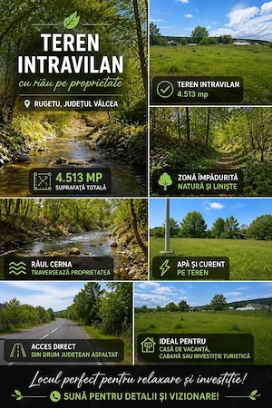 Teren intravilan de vanzare 4513 m2 - imagine 5