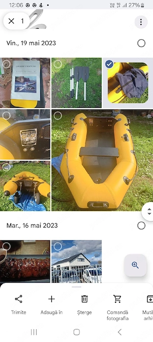  Barcă pneumatică 2 persoane 
