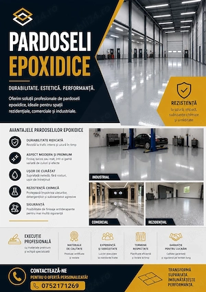 Efectuam Pardoseli Epxidice vopsire direct pe beton, gresie si faianta