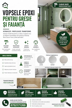 Vopsire direct pe gresie, faianta beton