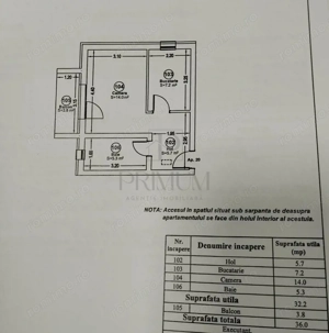 GIROC - AP. CU 1 CAMERA - mobilat si utilat, decomandat + POD PROPRIU - imagine 8
