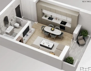 Apartament cu 1 Camera | Giroc | AC, Incalzire pardoseala, Parcare inclusa  - imagine 3