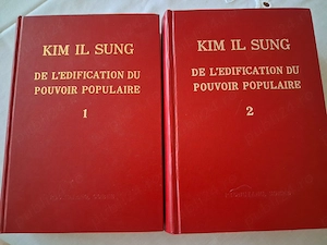 Carte de colectie Kim Il Sung (Kim Ir Sen) - Despre edificarea puterii populare (Vol. 1 și 2)