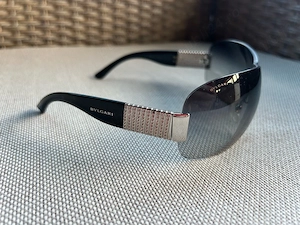 Ochelari dama originali Bvlgari Black Gradient 6030B Crystals Shield