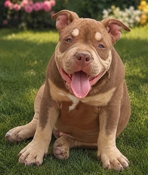 Pui american bully pocket cu pedigree, în vârstă de 3 luni și jumătate caută căsuța nouă.