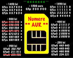 Numar Aur Preferential Rar Numere Gold Vip