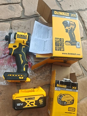 Dewalt impact dcf850 slim noua 206 nm 3 viteze+Acumulator Dewalt 5ah xr original 2026 nou
