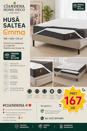 Husă protecție saltea Emma 180*200*25