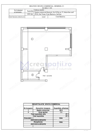 Spatii birouri  comerciale Visan, de la 87mp la 174mp, str. Sf. Ilie - imagine 3