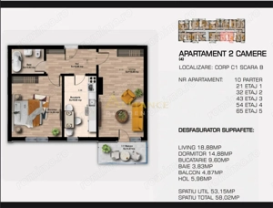 Metrou Berceni 5 minute Ap 2 Camere Decomandat - imagine 2