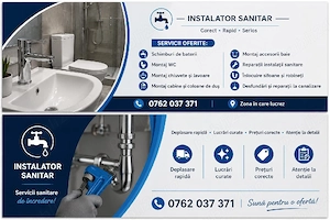 Instalator sanitar,lucrez pe raza orasului Buzau 