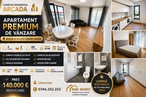 Apartament modern cu 3 camere - Complex Arcada