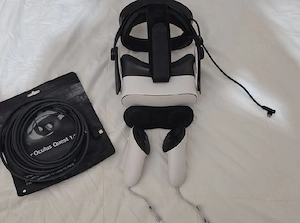 Meta Quest 3S cu accesorii si cablu PCVR
