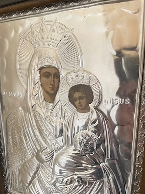 Icoane aur si argint plus bonus icoana aurita cu isus ungureasca. 