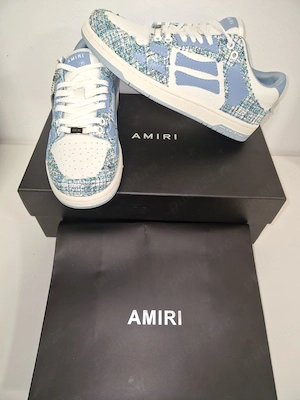 Amiri Skeleton Tweed Blue