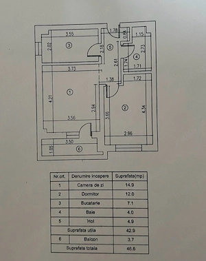 Apartament 2 camere de vanzare- Chiajna, Ilfov- 80.000 - Negociabil - imagine 4