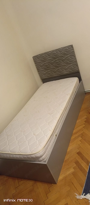 Vând Pat De O Persoana Cu Saltea
