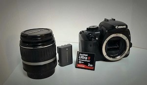 Canon 400D stare aproape noua + obiectiv, baterie si card