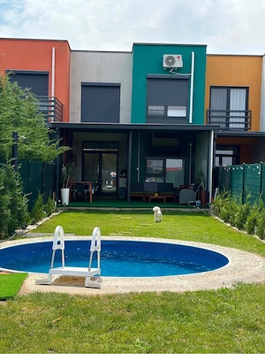 Proprietar vând casă în Dumbrăvița   zona Lac Pădure | Construcție 2022 | Piscină | Terasă 36 mp - imagine 2